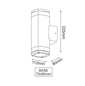 Фасаден аплик ACA LIGHTING LG2882G ELPIS - Снимка 2