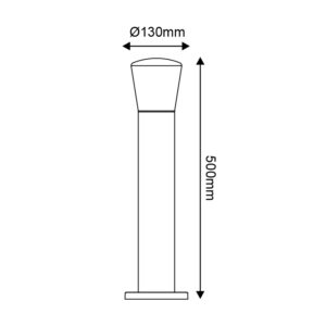 Градински стълб ACA LIGHTING LG5951G-500 CYCLEA - Image 2