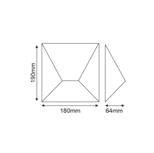 Аплик стенен LED 7W ACA Lighting Estella, антрацит, димиран - Image 3