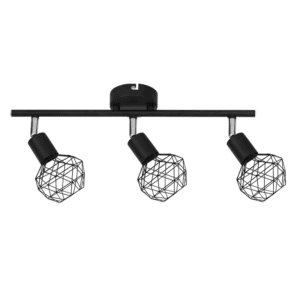 Спот ACA Lighting MC15613B, 3x40W, E14, черен метал - Снимка 1