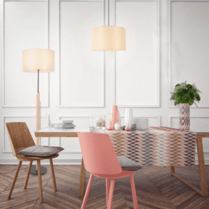 Лампион ACA LIGHTING CLIFF E27 20W черен/бежов - Image 2