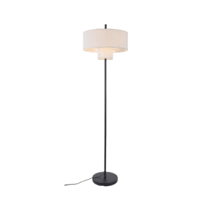 Лампион E27 2x20W ACA LIGHTING MF240323 Anafi бежов/черен - Снимка 1