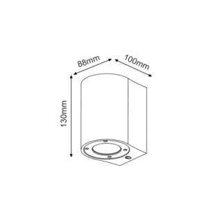 Фасаден аплик ACA LIGHTING MK0521RW ARETE - Image 2