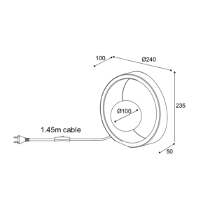 Настолна лампа G9 30W ACA LIGHTING VENUS сиво-бяла - Снимка 2