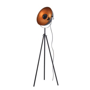 Лампион E27 60W ACA Lighting Camara, черен/месинг - Снимка 1