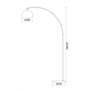Лампион ACA Lighting 1x60W E27 сатениран бронз - Image 2