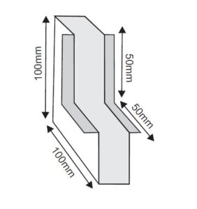 Ъглов конектор за магнитна шина за вграждане таван / стена ACA LIGHTING MR90INW Magnetic recessed corner connector ceiling / wall White - Image 2
