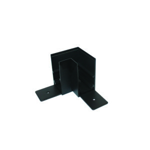 Ъглов конектор за магнитна шина за открит монтаж таван / таван ACA LIGHTING MS90B Magnetic surface corner connector ceiling / ceiling Black - Снимка 1