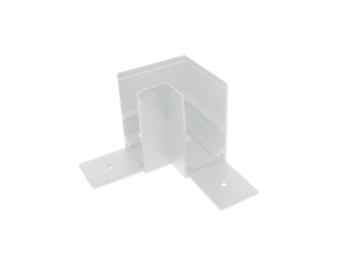 Ъглов конектор за магнитна шина за открит монтаж таван / таван ACA LIGHTING MS90W Magnetic surface corner connector ceiling / ceiling White