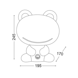 Детска настолна лампа ACA LIGHTING MT120941G FRIENDS - Снимка 2