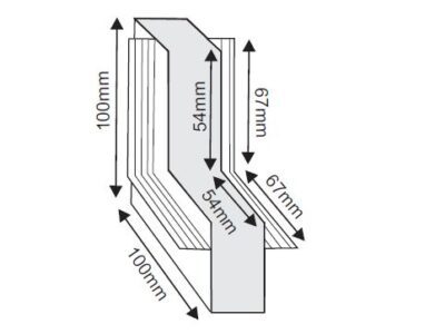 Ъглов конектор за магнитна шина за вграждане таван / стена ACA LIGHTING MT90INB Trimless Magnetic recessed corner connector ceiling/ wall Black - Снимка 2