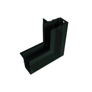 Ъглов конектор за магнитна шина за вграждане таван / стена ACA LIGHTING MT90INB Trimless Magnetic recessed corner connector ceiling/ wall Black - Снимка 1