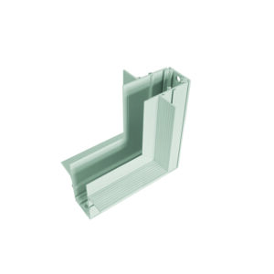 Ъглов конектор за магнитна шина за вграждане таван / стена ACA LIGHTING MT90INW Trimless Magnetic recessed corner connector ceiling / wall White - Снимка 1