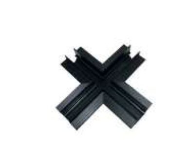 Четворен конектор за магнитна шина за вграждане ACA LIGHTING MTCROSSB Trimless Magnetic track recessed cross connector Black - Снимка 1