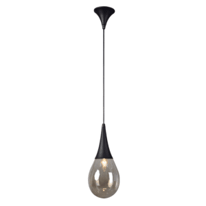 Пендел ACA LIGHTING ATENA E14 1x40W черен/кехлибар - Снимка 1