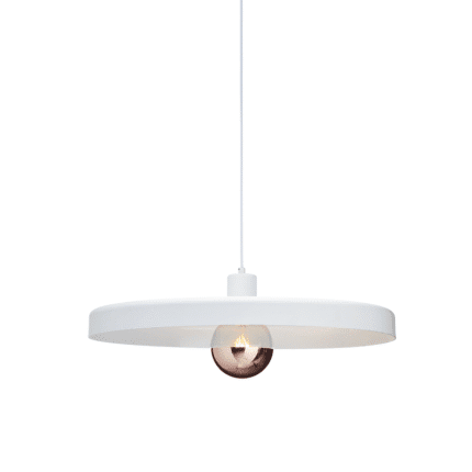 Пендел ACA Lighting Domenica E27 1x60W бял метал