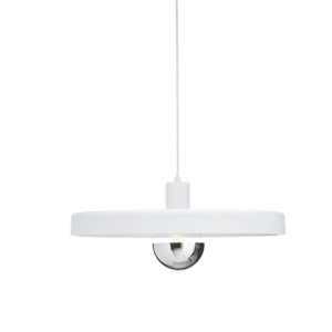 Пендел E27 60W ACA LIGHTING DOMENICA бял метал