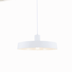Пендел ACA LIGHTING DOMENICA E27 1x60W бял метал