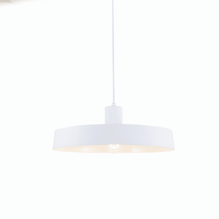 Пендел ACA LIGHTING DOMENICA E27 1x60W бял метал