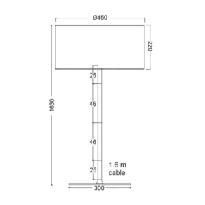 Лампион с фасунга E27 ACA LIGHTING YASMINE 1x60W бял/дърво - Image 2