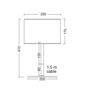 Настолна лампа ACA LIGHTING YASMINE E27 60W бяло дърво - Image 3
