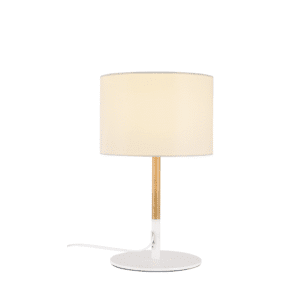 Настолна лампа ACA LIGHTING YASMINE E27 60W бяло дърво
