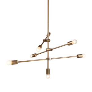 Пендел метален ACA LIGHTING OD680107BR, 7x60W, E27