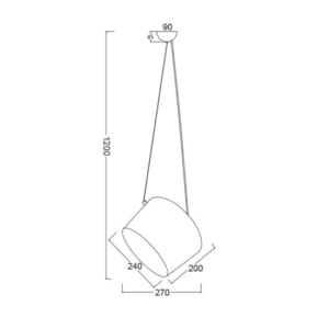 Пендел ACA Lighting NOVA E27 60W метал мат бял - Image 3