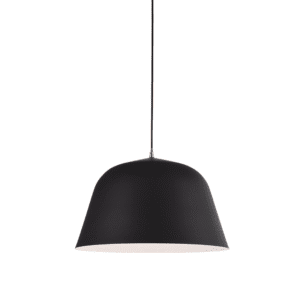 Пендел ACA LIGHTING PALLADA E27 60W черен/бял метал - Снимка 1