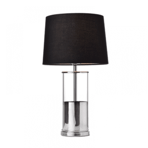 TABLE 1ΧΕ27 CROME GLASS+SHADE Φ25ΧΗ45CM RENOUAR OD90791TBC - Image 2