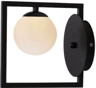 Аплик ACA LIGHTING QUADRO G9 димируем, черен/бял - Снимка 1
