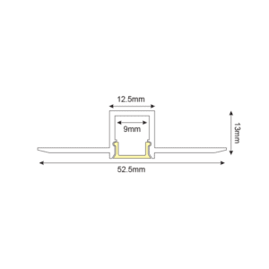 Профил за LED лента ACA LIGHTING P121U 2000мм алуминий - Снимка 3