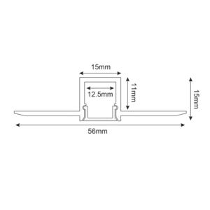 Профил за LED лента ACA Lighting P135FL, 2000мм, гъвкав - Снимка 4