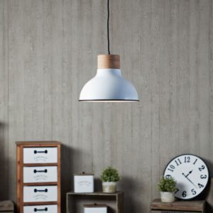 Пендел Brilliant Pullet 40W E27 бял/дърво - Image 3