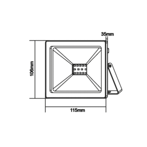 Прожектор LED ACA Lighting 10W 12V IP66 топла светлина - Image 3