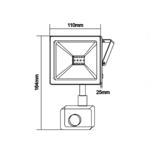 Прожектор сензорен 10W топла светлина ACA Lighting Q1030S - Image 3