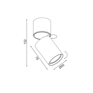 Луна за външен монтаж ACA LIGHTING RA301S6WH ELITIS - Image 3
