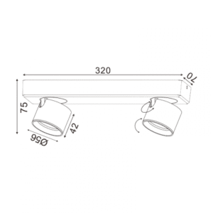 Лед аплик ACA Lighting 10W IP20 топла светлина - Image 2