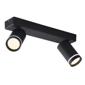 Спот ACA Lighting RA3632SBK GU10 2x10W черен