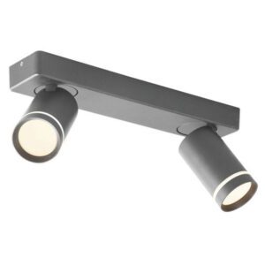 Спот ACA LIGHTING RA3632SGY за 2x10W GU10, димируем, антрацит