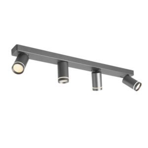 Спот ACA LIGHTING RA3634SGY, 4x10W, GU10, антрацит