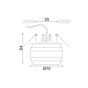 Луна ACA Lighting G9 50W стъкло квадрат IP20 - Image 2