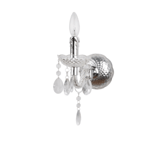 Аплик ACA Lighting Pegasus E14 40W стенен хром-прозрачен - Снимка 1