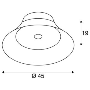 Плафониера SLV BATO 45 CW LED 30W 2700K черен - Image 2