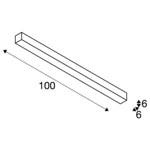 Плафониера SLV Q-LINE CL LED 46W 3000K 1m бяла - Image 3