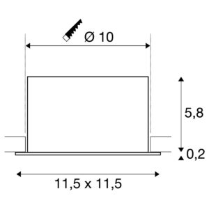 Луна SLV VERLUX LED 10W 3000K бяла за вграждане - Снимка 4
