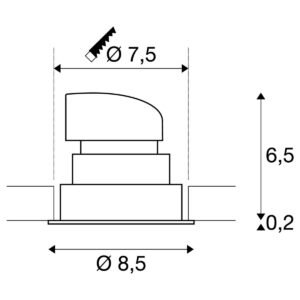 Луна LED SLV RENISTO DL 16W 3000K бяла кръгла - Снимка 4