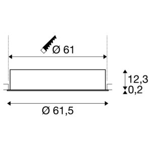 Плафониера SLV MEDO 60 EL LED 36W 4000K бяла - Снимка 4
