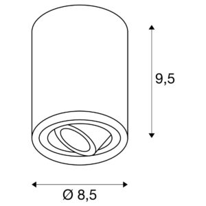 Плафониера SLV TRILEDO CL, 10W, GU10, бяла - Image 3