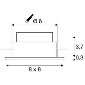 Плафониера LED SLV PATTA-I 7.3W 1800-3000K IP65 сребриста - Снимка 3